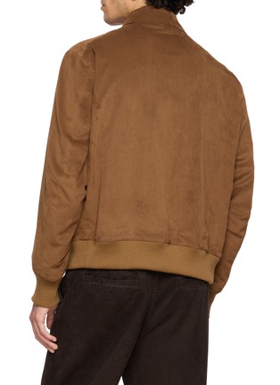 Back View - Click To Enlarge - TECLOR - Vegan Suede A-2 Flight Jacket