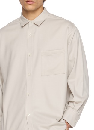  - TECLOR - Chest Pocket Relaxed Dress Shirt