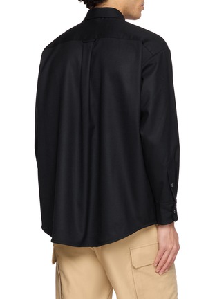 Back View - Click To Enlarge - TECLOR - Chest Pocket Relaxed Dress Shirt
