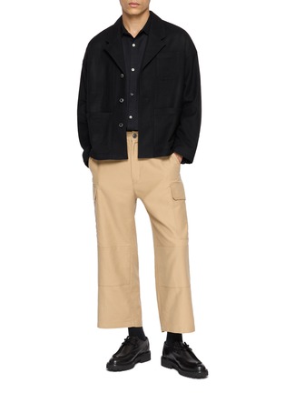 Figure View - Click To Enlarge - TECLOR - Chest Pocket Relaxed Dress Shirt