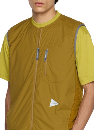  - AND WANDER - Air Fleece Panelled Zip Up Vest