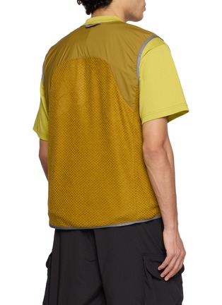 Back View - Click To Enlarge - AND WANDER - Air Fleece Panelled Zip Up Vest