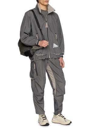 Figure View - Click To Enlarge - AND WANDER - Reflective Ripstop Panelled Pants