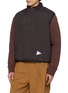 Detail View - Click To Enlarge - AND WANDER - Reversible Stand Collar Boa Vest