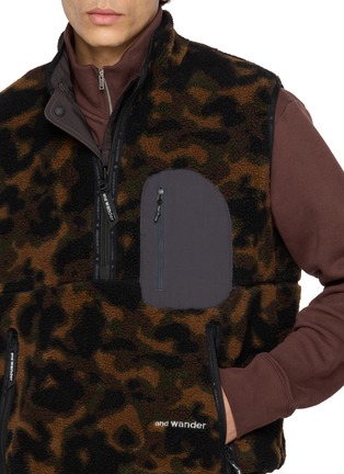  - AND WANDER - Reversible Stand Collar Boa Vest
