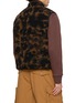 Back View - Click To Enlarge - AND WANDER - Reversible Stand Collar Boa Vest