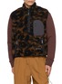 AND WANDER Reversible Stand Collar Boa Vest
