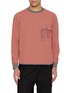 AND WANDER Long Sleeve Utility Pocket Waffle T-Shirt