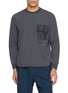 AND WANDER Long Sleeve Utility Pocket Waffle T-Shirt