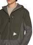 - AND WANDER - Air Fleece Panelled Zip Up Hoodie