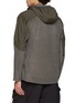 Back View - Click To Enlarge - AND WANDER - Air Fleece Panelled Zip Up Hoodie