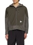 AND WANDER Air Fleece Panelled Zip Up Hoodie