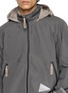 Detail View - Click To Enlarge - AND WANDER - Reflective Ripstop Panelled Hooded Jacket