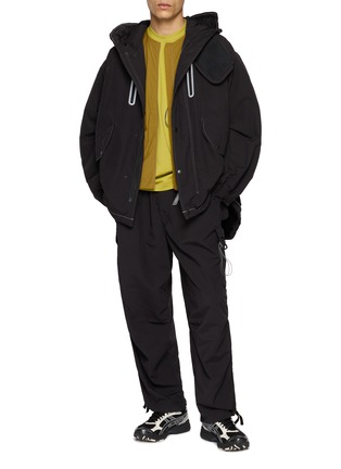Figure View - Click To Enlarge - AND WANDER - Fishtail Hooded Octa Coat