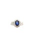 LC COLLECTION JEWELLERY 18K White Gold Diamond Sapphire Ring — US 7