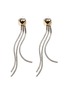JOHN HARDY Classic Chain Hammered 18K Gold Sterling Silver Cluster Tassel Earrings