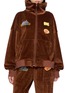 HALFWAY NATIVE Ocean Breeze Graphic Appliqué Velour Zip Up Jacket