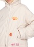  - HALFWAY NATIVE - Sandy Coast Striped Appliqué Faux Fur Padded Jacket