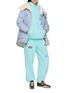 Figure View - Click To Enlarge - HALFWAY NATIVE - Mojave Embellished Appliqué Sweatpants