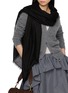 Figure View - Click To Enlarge - LANE'S - Silk Cashmere Twill Weave Shawl
