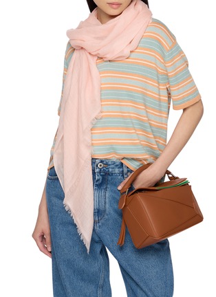 Figure View - Click To Enlarge - LANE'S - Silk Cashmere Twill Weave Shawl