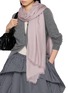 Figure View - Click To Enlarge - LANE'S - Silk Cashmere Twill Shawl