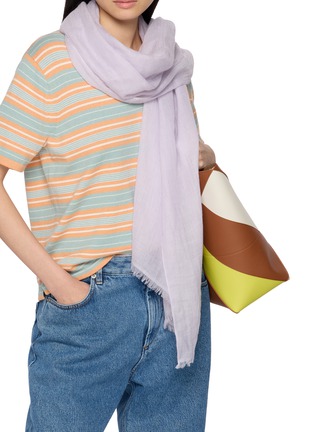 Figure View - Click To Enlarge - LANE'S - Silk Cashmere Twill Weave Shawl