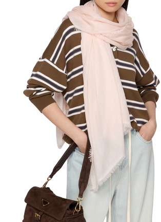 Figure View - Click To Enlarge - LANE'S - Silk Cashmere Shawl
