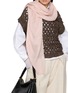Figure View - Click To Enlarge - LANE'S - Silk Cashmere Twill Shawl