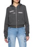 MARKGONG Embroidered Hooded Zip Up Jacket
