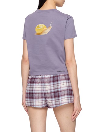 Back View - Click To Enlarge - MARKGONG - Graphic Print Short Sleeve T-shirt