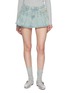 Main View - Click To Enlarge - MARKGONG - Pleated Denim Mini Skirt