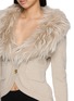  - MARKGONG - Fur Collar Knit Cardigan