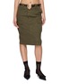 MARKGONG Belted Midi Skirt