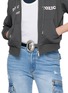 Figure View - Click To Enlarge - MARKGONG - Rose Metal Buckle Leather Belt