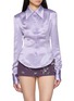 Main View - Click To Enlarge - MARKGONG - Point Collar Long Sleeve Shirt