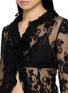  - MARKGONG - Lace Ruffle Sheer Blouse