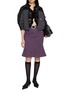 Figure View - Click To Enlarge - MARKGONG - Lace Ruffle Sheer Blouse