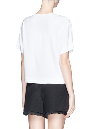 Back View - Click To Enlarge - SANDRO - 'Ebonie' contrast patch pocket T-shirt