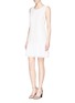 Front View - Click To Enlarge - SANDRO - 'Replay' knit hem dress
