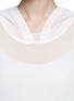 Detail View - Click To Enlarge - SANDRO - 'Salia' eyelet knit hooded sweater