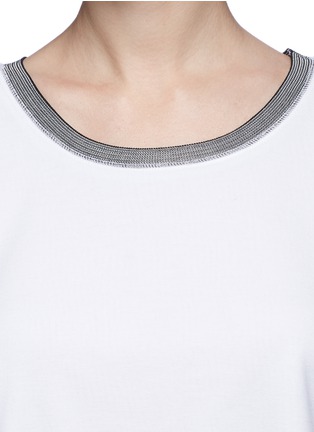 Detail View - Click To Enlarge - SANDRO - 'Tanias' tiered T-shirt