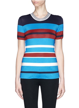 Main View - Click To Enlarge - SANDRO - 'Tam' stripe knit T-shirt