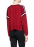 Back View - Click To Enlarge - SANDRO - 'Savina' stripe shoulder sweater