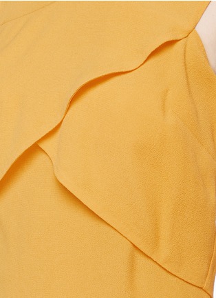Detail View - Click To Enlarge - SANDRO - 'Raviv' surplice front textured dress