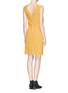 Back View - Click To Enlarge - SANDRO - 'Raviv' surplice front textured dress