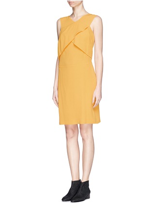 Figure View - Click To Enlarge - SANDRO - 'Raviv' surplice front textured dress