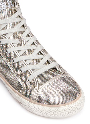 Detail View - Click To Enlarge - ASH - 'Virtigo' glitter mesh sneakers
