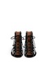 Figure View - Click To Enlarge - ALAÏA - Mirror plate perforated suede sandals