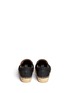 Back View - Click To Enlarge - MARC BY MARC JACOBS SHOES - Twill check espadrille slip-ons
